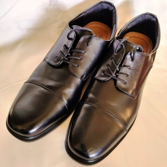 Croft & Barrow Men\'s Affleck Ortholite Cap Toe Oxford Shoes in Black, Sz 11M main image 13